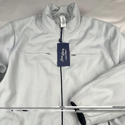 State & Liberty Men's Gray Full Zip Stand-Up Collar Jacket Athletic Fit 3XL NWT image 3