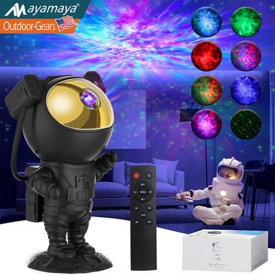 Astronaut Night Light Lamp Starry Galaxy Projector Space Nebula Star w/Remote