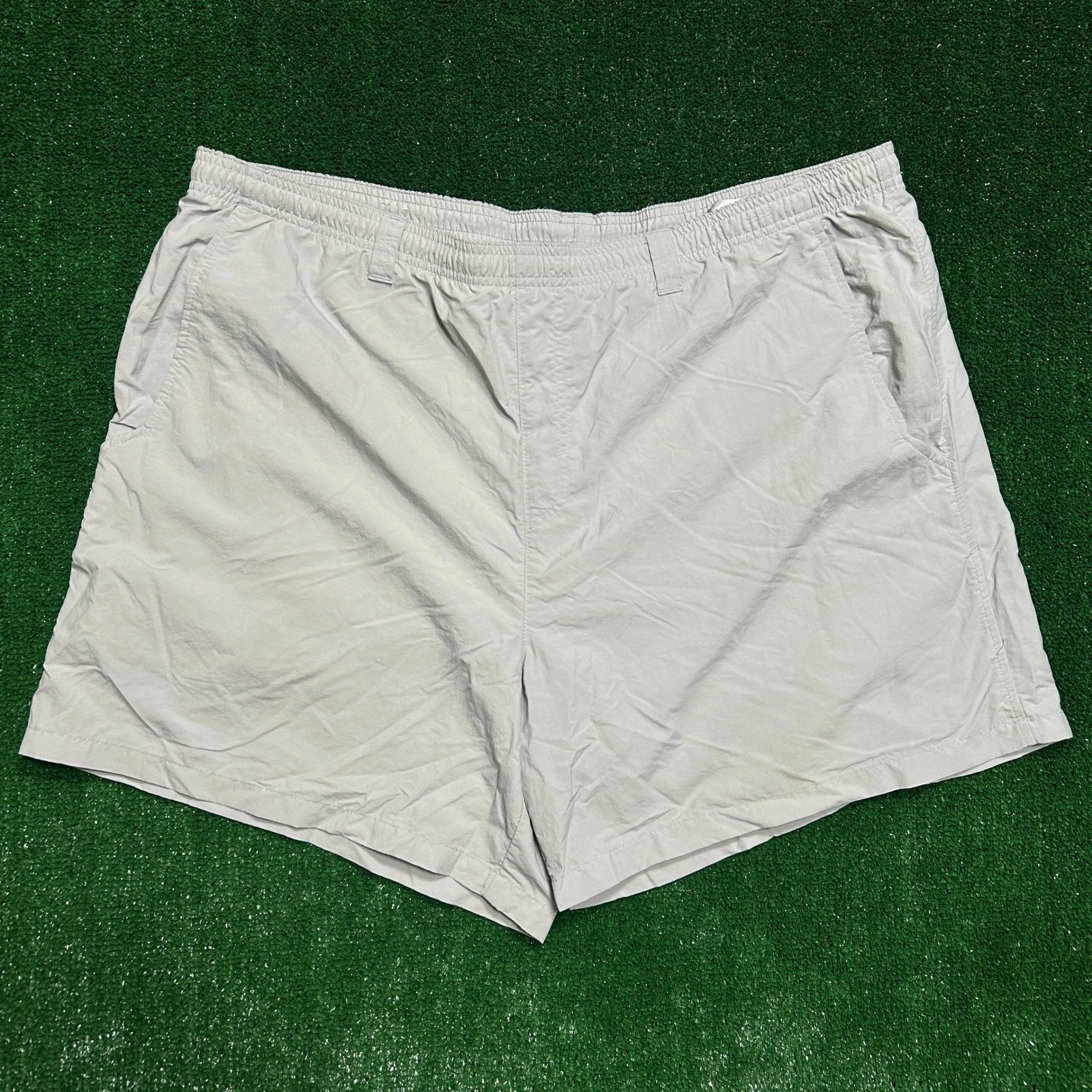 Columbia PFG Shorts Mens XXL Gray Performance Fishing Gear Nylon Mesh Lined 6in