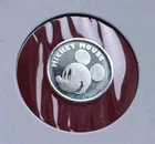 Dinsey Mickey Mouse - 1/20 Troy Oz .999 Fine Silver Fractional Bar Round Coin