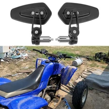 7/8" Motorcycle Handle Bar End Mirrors For Yamaha Raptor 700 700R 110 YFZ450R