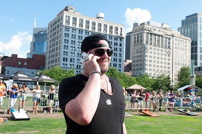 Lee Brice talks to a fan who couldn't attend Craig Campbell's 2nd - Old Photo