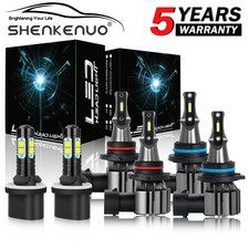 For Tahoe 2001-2006 6x Combo LED Headlight High-Low Beam Fog Light Bulbs Bright