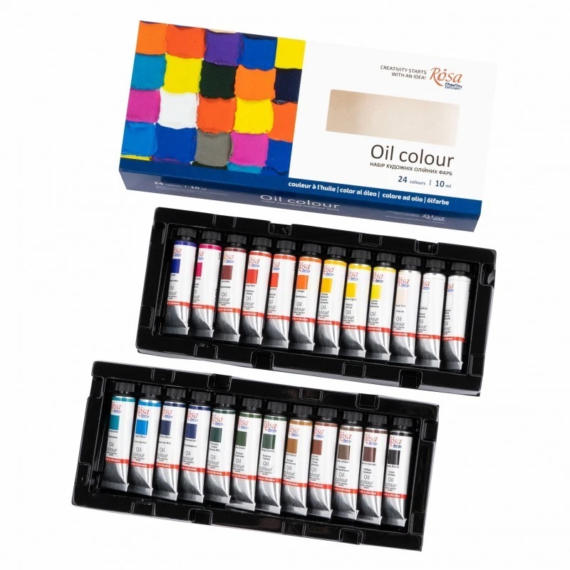 Ölfarben-Set Tuben 24*10ml. "ROSA" hochwertige Farben zum Malen Künstlerfarbe - Bild 2 von 4