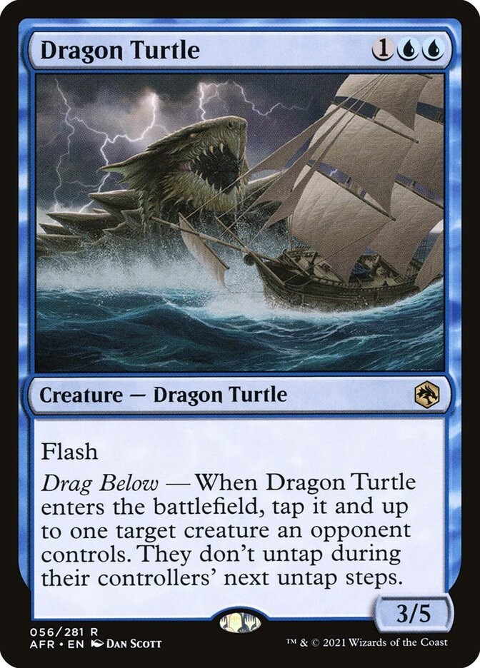 Dragon Turtle - AFR 056/281 - Adventures in the Forgotten Realms - Rare - MTG