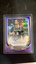 Topps Stephon Castle Autograph Purple Refractor /250 Spurs NBA Card