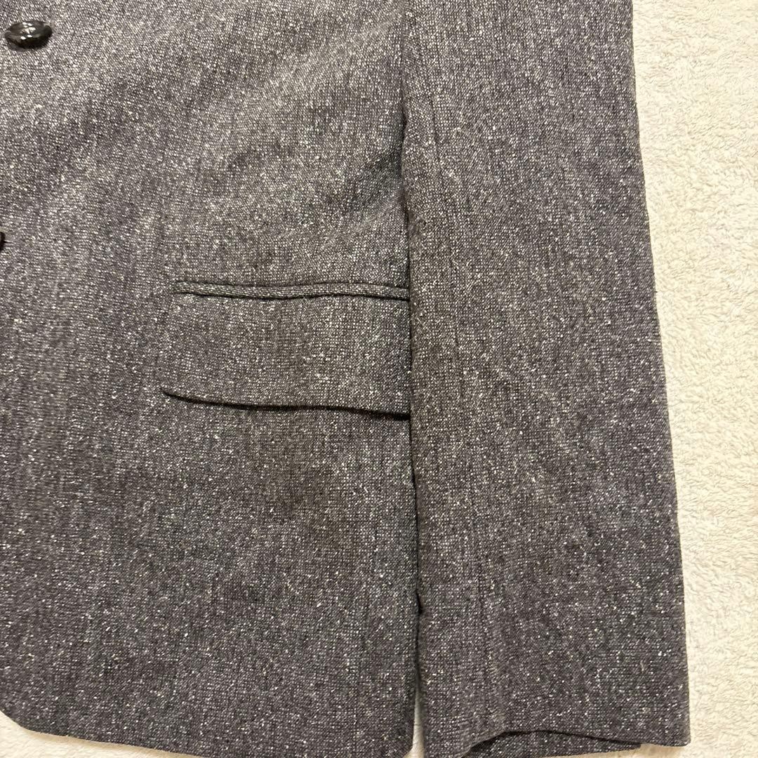 Pendleton 90s Wool Silk Tailored Jacket Gray Made… - image 5