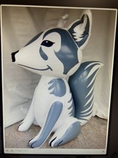 Large IW Inflatable World White Matte Standing Fox New In Package