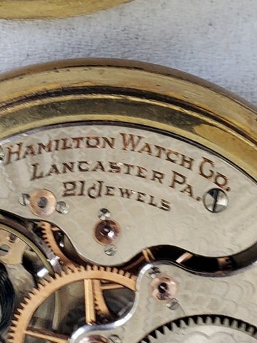 VINTAGE HAMILTON RAILROAD POCKET WATCH 21 JEWELS - Picture 5 of 10