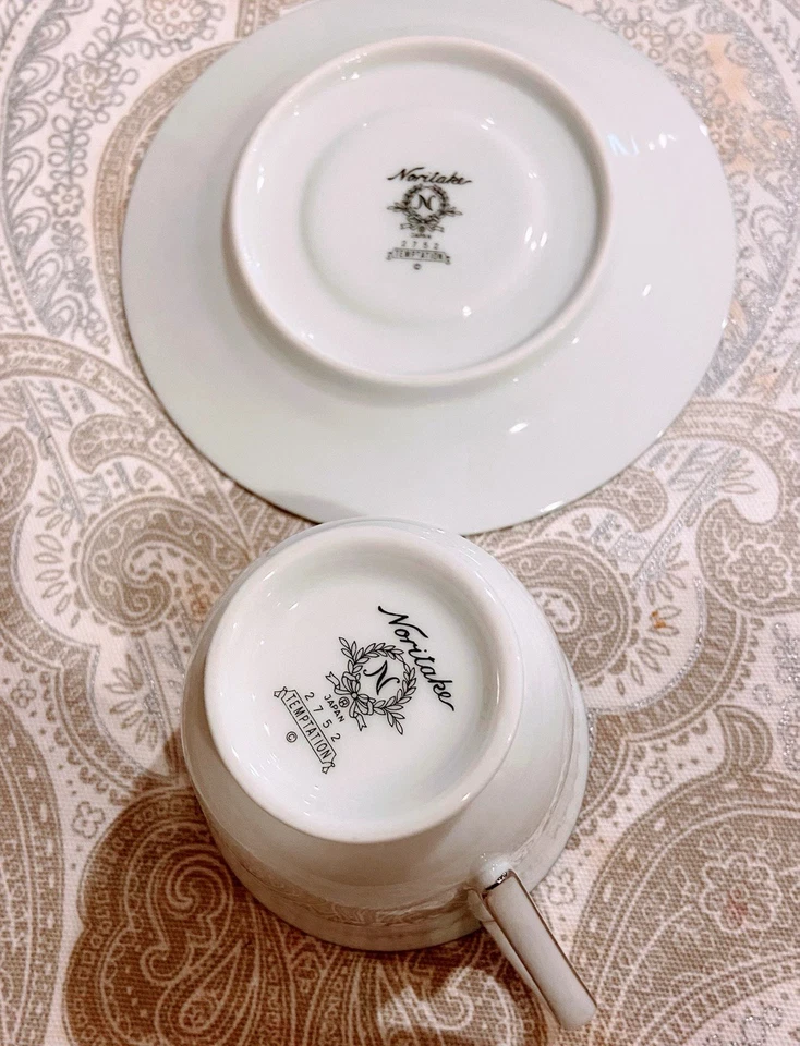 Noritake “tentación” 2852 porcelana de hueso - juego de 60 piezas (servicio para 8)-de colección Japón Foto 3 de 4