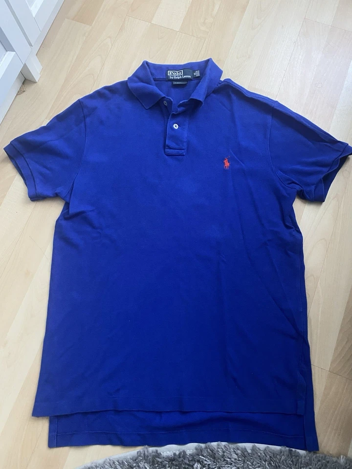 Polo by Ralph Lauren Herren M Poloshirt Custom Fit Royal Blau - Bild 1 von 4