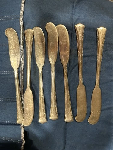 Greenbrier by Gorham Sterling Silver Flatware Lot Of 7 Butter Knives