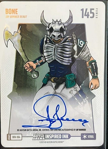 2025 Bo Jackson Battle Arena BFA-184 BONE Jay Buhner Debut Auto