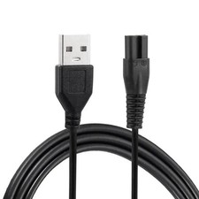 Charger Cable for Hatteker Hair Clipper Trimmer Shaver - 4.9FT Black Cord