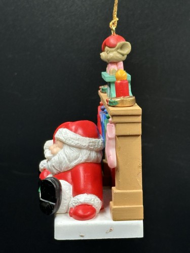 Vintage Westmar 1995 “It’s Christmas Again” Ornament Santa Chimney Stockings - Picture 2 of 7
