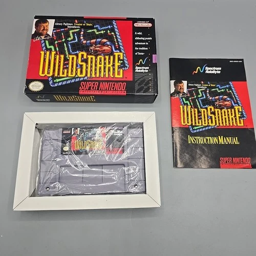 WildSnake (Super Nintendo SNES) Complete With Manual CIB