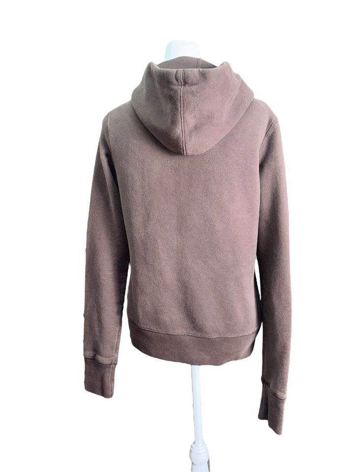 De Colección Y2K Hollister Sudadera con Capucha Talla L Marrón Retro Grunge Colegio Preppy Surf Patín Años 2000 Foto 4 de 4
