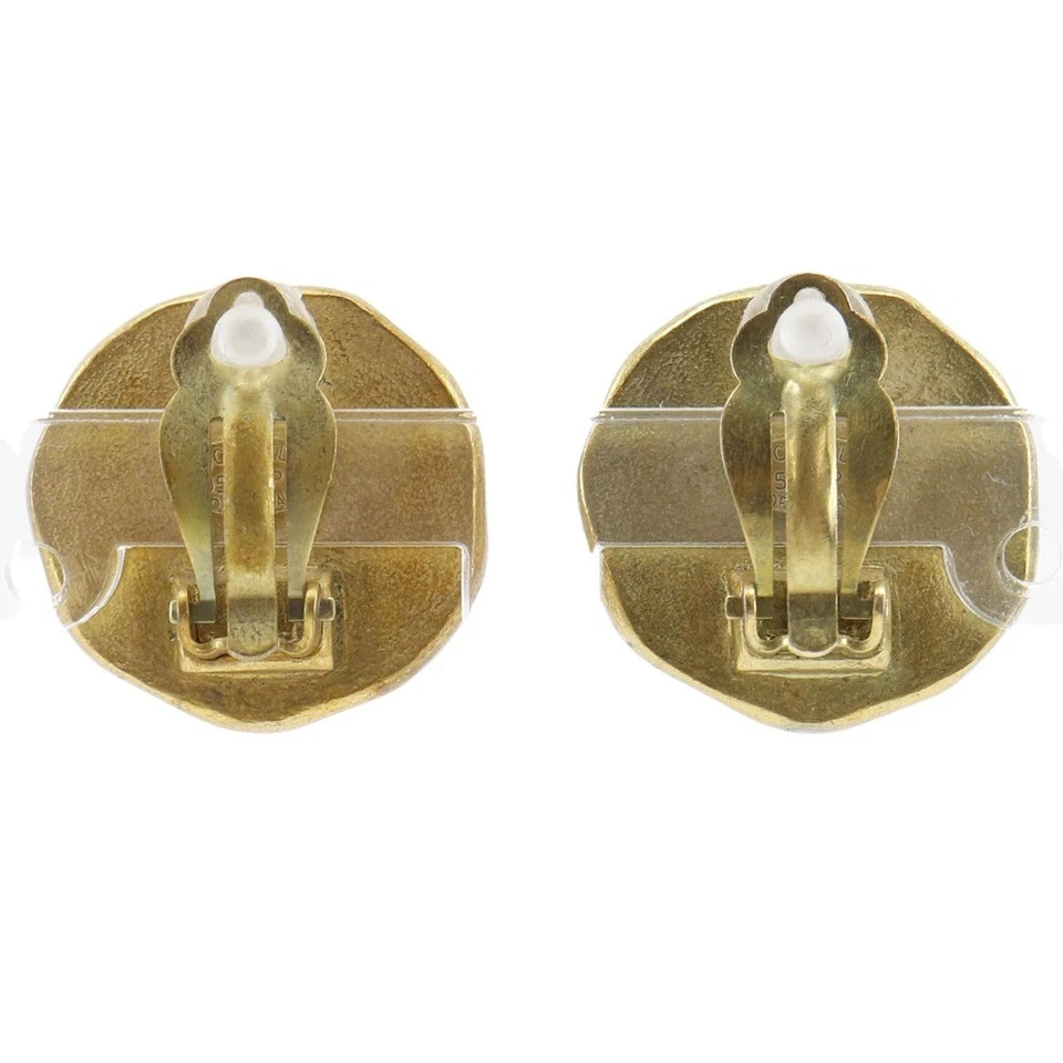 Pendiente marca CHANEL COCO vintage enchapado en oro negro 23,1 g para mujer Foto 3 de 4