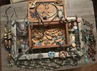 Vintage To Now Costume Jewelry Lot Boho Southwestern Asian Cloisonné Beaded Box