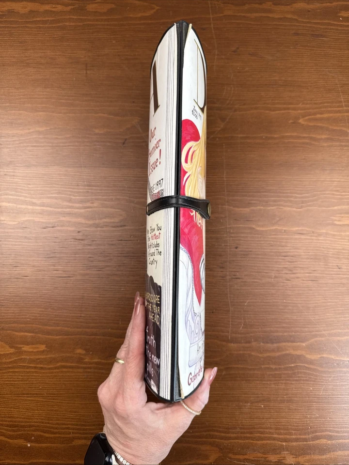 LUCTI Women's Black Clutch Purse Diva Magazine By Anna Silvey 1997 Vintage - Image 4 of 4