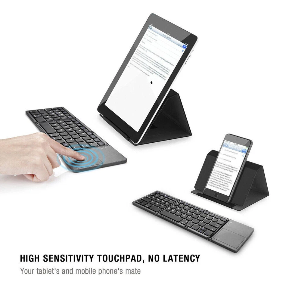 Mini folding keyboard Touchpad Foldable Wireless Keypad for Windows/Android/ios - Image 3 of 4