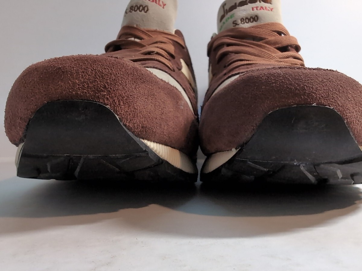 Diadora S8000 Made in Italy Brown Mushroom Cream Leather
