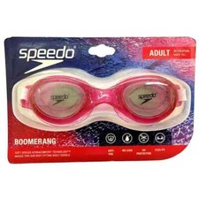 Speedo Adult Boomerang Goggles, Bright Pink -- AGES 15
