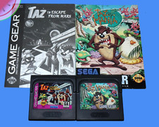 TESTED Lot Sega GAME GEAR Looney Tunes TAZMANIA / TAZ in ESCAPE FROM MARS