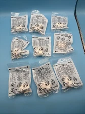 Lot of 9 Keystone CAT6 Ethernet RJ-45 110 Punch Down Ivory Jack