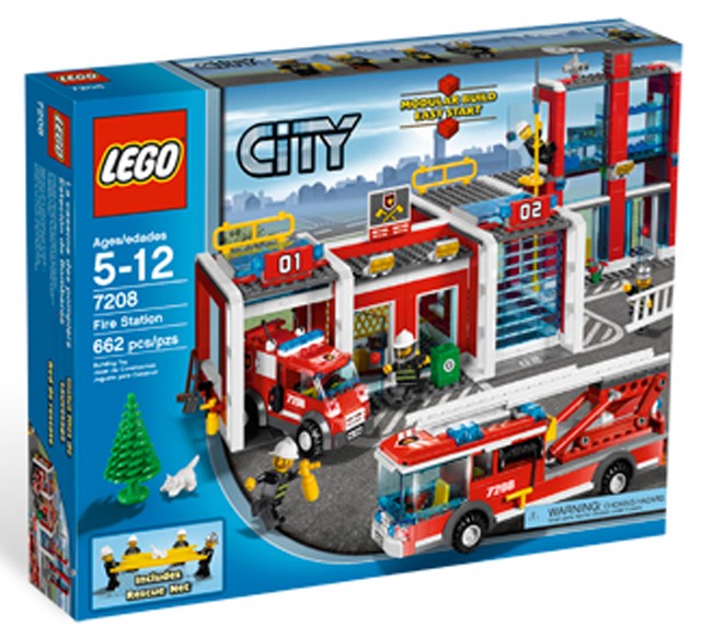 lego fire station ebay
