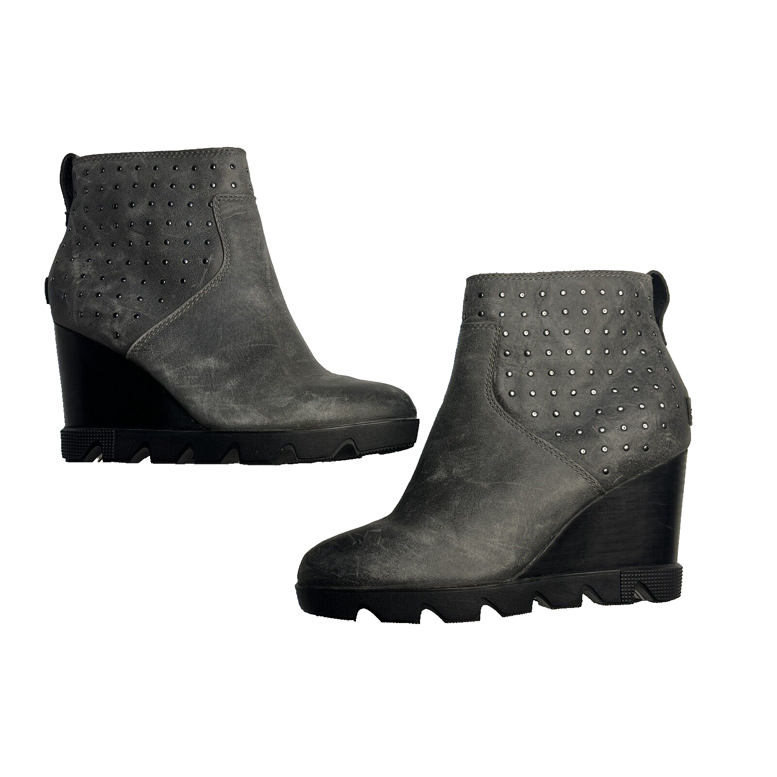 Sorel Women's Joan Uptown Stud Booties Gray Size 6