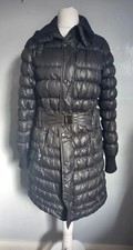 Ilse Jacobsen Hornbaek Coat Ladies 100% Down Feather Chest 36 Inch Jacket Black
