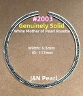 ID:117 Width 6.5mm Solid Mother of Pearl with Herringbone Wood Purfling Rosette