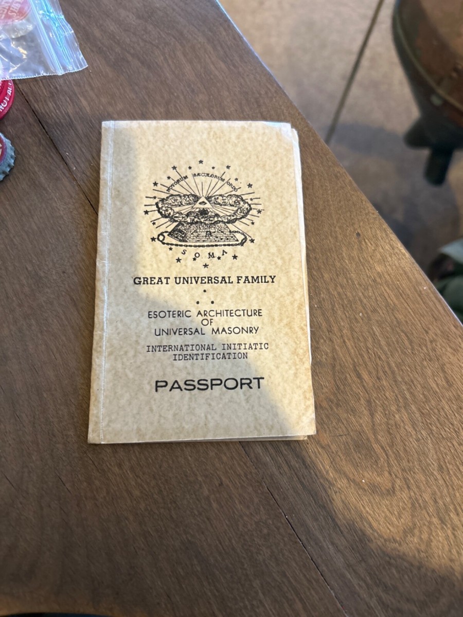 Masonic Passport used 1965 Freemasonry Lodge | eBay
