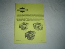 Briggs & Stratton 91700 90700 engine operator's instruction service manual