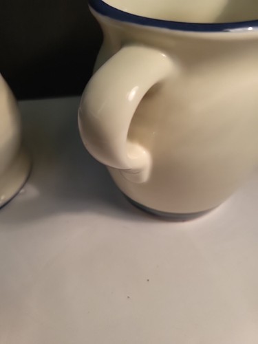 Pfaltzgraff Ocean Breeze Creamer and Sugar Bowl with lid green blue - Picture 9 of 12