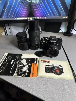 Pentax Camera Program Plus w/accs vintage 35 mm SLR camera photography class.