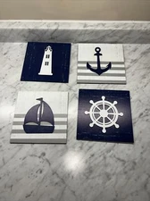 Nautical Wood Wall Decor 4 7x7