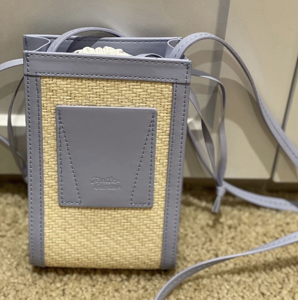 Jennie Gentle Monster Jentle Garden Straw Woven Sling Bag
