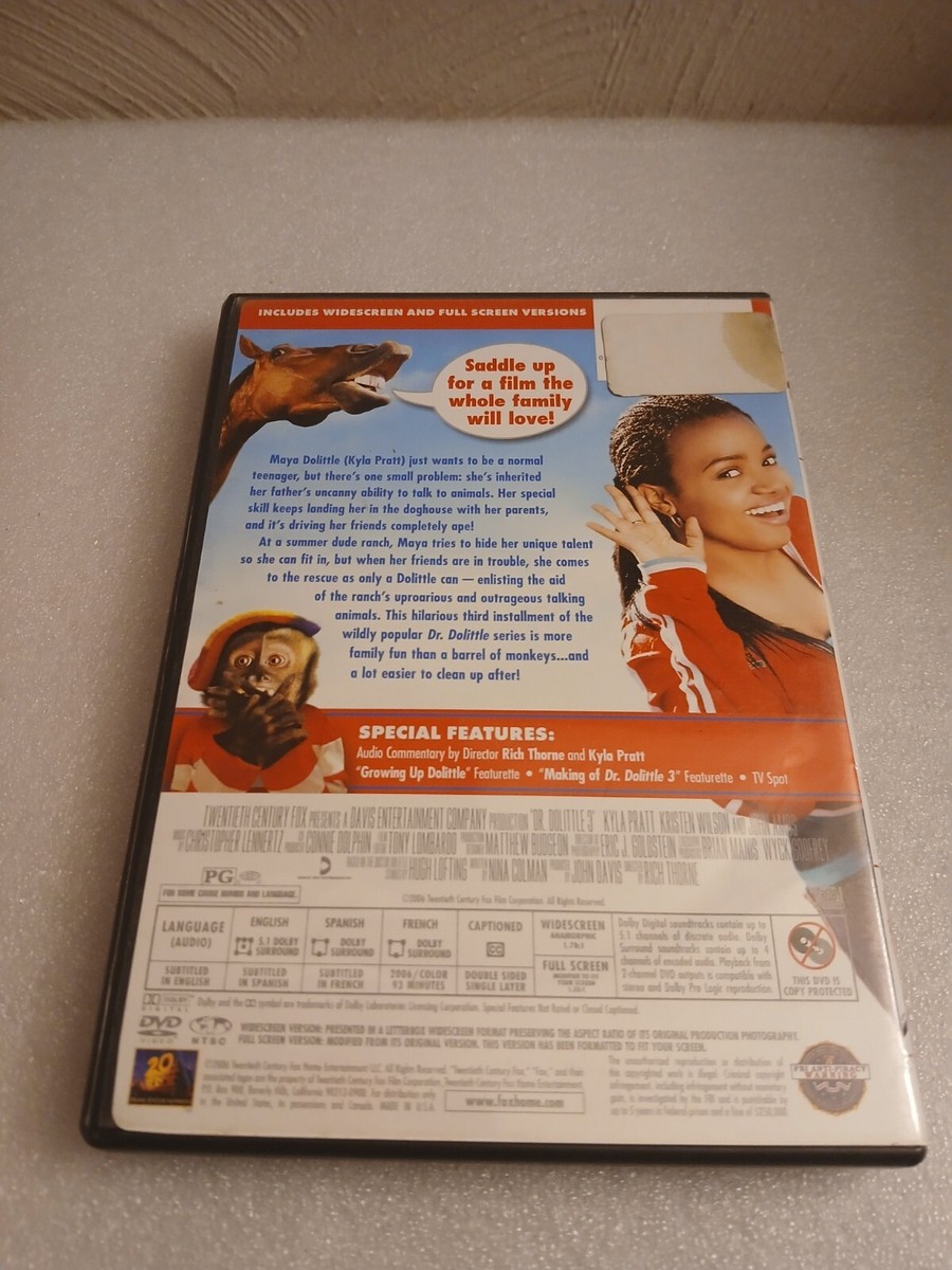 Dr. Dolittle 3 (DVD, 2006) Z27 24543234555| eBay