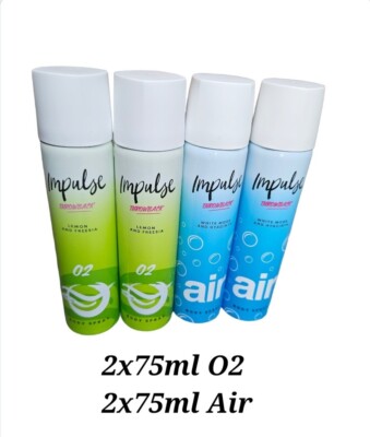 Impulse Throwback Air And O2 Bodyspray 4x75ml UK