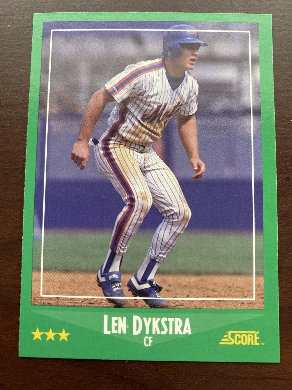 Lenny Dykstra New York Mets 1988 Score Baseball Card 370 free shipping eBay