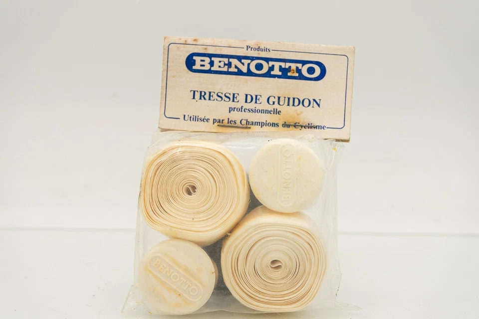 NOS BENOTTO WHITE SMOOTH CELLO HANDLEBAR TAPE VINTAGE ROAD BIKE BICYCLE 70s 80s - Image 2 of 4
