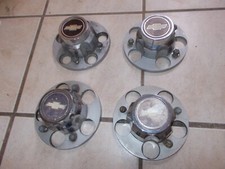 Chevrolet Chevy Truck 5 Lug Metal Center Caps For Chevy Ralley Wheels Vintage