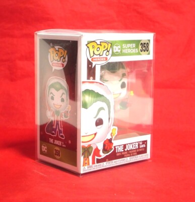 DC Superheroes Funko Pop The Joker as Santa #358 MIB w Soft Protector