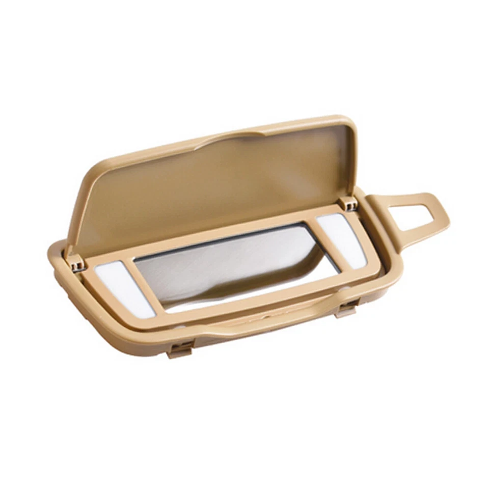 Conjunto de espejo de maquillaje parasol con lámpara para Porsche BOXSTER CAYMAN 981 982 beige Foto 4 de 4