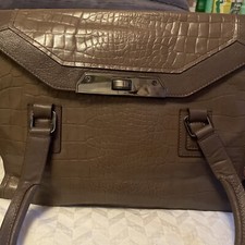Marks & Spencer Autograph Leather Handbag Mink Mix