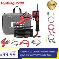 JDiag P200 Smart Hook Power Probe Car Circuit Analyzer 9V-30V Injector Tester US