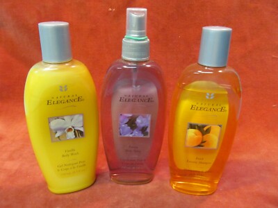 NATURAL ELEGANCE PEACH LUXURY SHAMPOO VANILLA BODY WASH & FREESIA BODY SPRAY