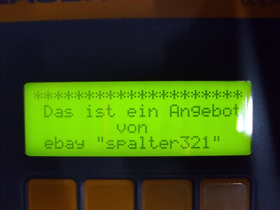 Lauer Operator Panel Typ PCS009  bedienpanel PCS 009 NEUWERTIG TOP Zustand